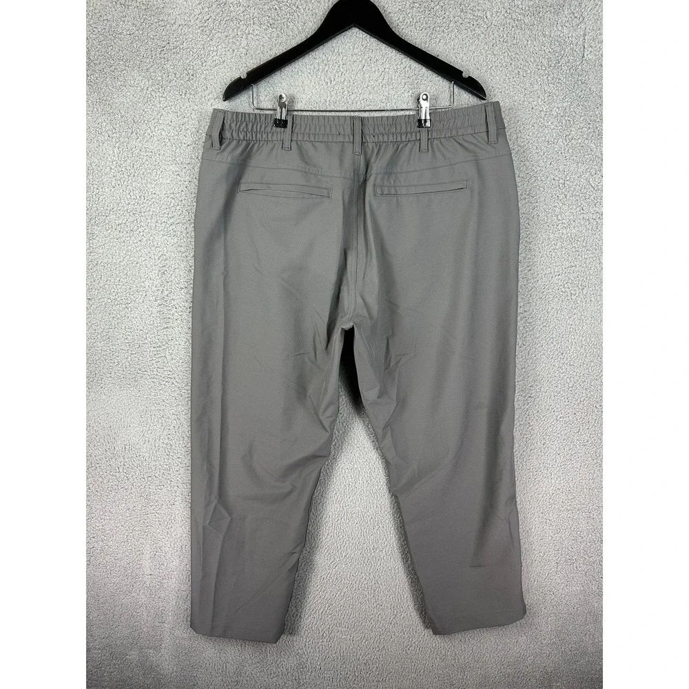 Marc New York Andrew Marc Pants Mens 40x29 Gray Stretch Tech Elastic Waist Rugby - Picture 7 of 10